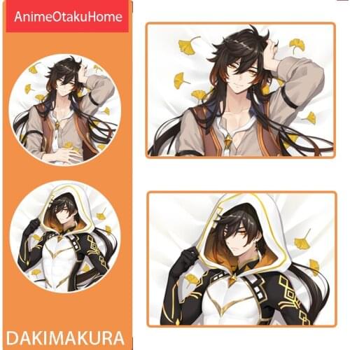 Anime Genshin Impact Morax Baal Raiden Shogun Throw Pillow Cover Hugging Body Pillowcase Otaku Bedding Dakimakura Pillow Case