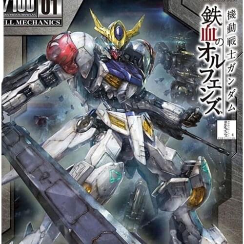 2021 new blue Gundam Barbatos figure Lupus (1/100) Gundam Model Kits ASW-G-08 Predator IRON-BLOODED ORPHANS