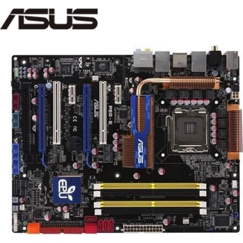 For Asus P5Q-E Desktop Motherboard P45 Socket LGA 775 Q8200 Q8300 DDR2 Original Used Mainboard On Sale