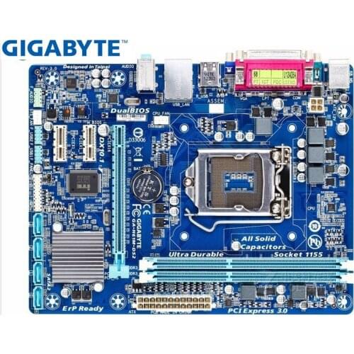 Gigabyte GA-H61M-DS2 original motherboard LGA 1155 DDR3 H61M-DS2 16GB support I3 I5 I7 H61 USED desktop motherboard