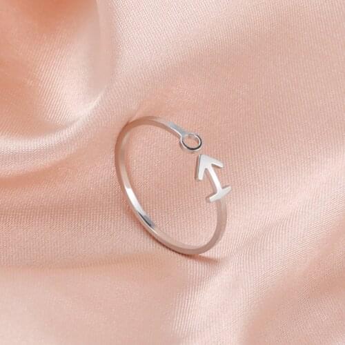 COOLTIME Zodiac Ring for Women Men Constellation Leo Libra Aries Pisces Gemini Virgo Open Ring Jewelry Birthday Gift for Girls