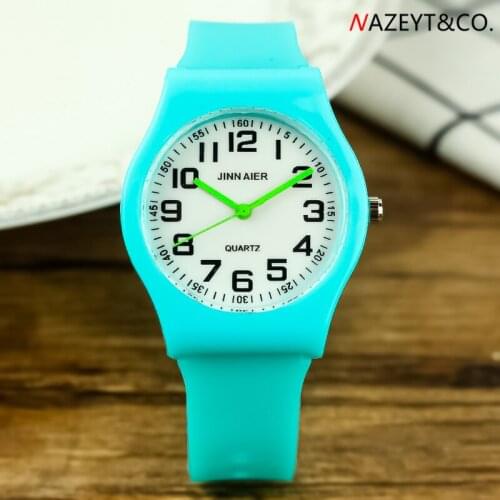 Dropshipping unisex watch middle student woman man simple design casual quartz watch ladies silicone strap jelly wristwatch