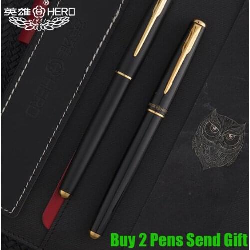High Quality Genuine Hero 5020 Brand Metal Ink Fountain Pen Office Executive Business Writing Pen Buy 2 Pens Send Gift