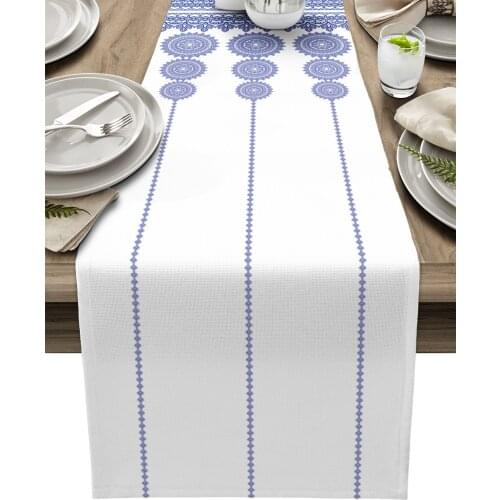 Bohemian Style Mandala Pattern Table Runner Luxury Wedding Decoration Table Cover Christmas Decoration Tablecloth