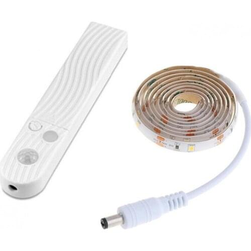 DC 5V Motion Sensor LED Night Light Kitchen Lighting Cupboard Closet Bed Room PIR Sensor Detector Light Strip Lamp 1M/2M/3M