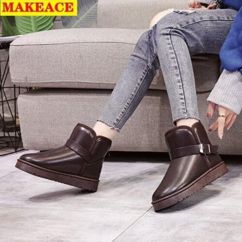 Warm Womens Boots Fashion Winter Barefoot Boots 2021 New Designer Anti-slip Sole Plush Cover Foot Short Snow Boots Ankle Boots