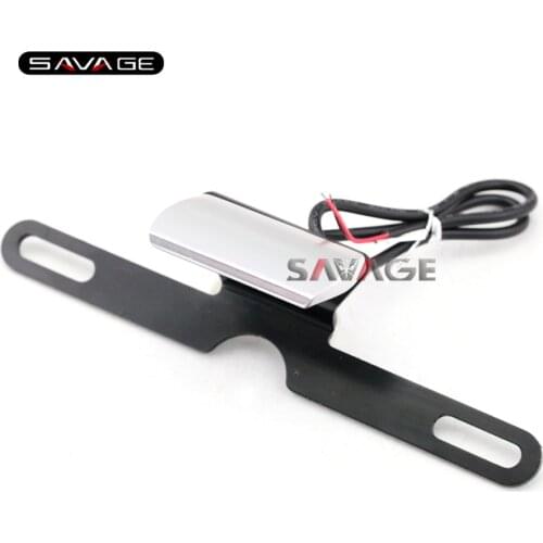 Universal Motorcycle CNC Rear Tail Lamp Number License Plate LED Light For HONDA CBR125 CBR250R CBR500R CBR650F CBR600 CBR900RR