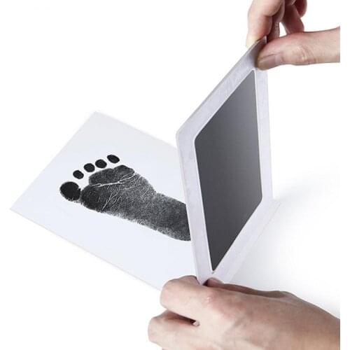 Baby Care Non-Toxic Baby Handprint Footprint Imprint Kit Baby Souvenirs Casting Newborn Footprint Ink Pad Infant Clay Toy Gifts