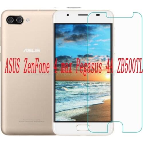 Smartphone 9H Tempered Glass for ASUS ZenFone 4 max Pegasus 4A ZB500TL Protective Film Screen Protector cover phone