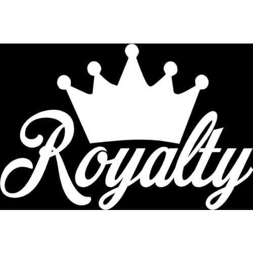 17.8CM*11.7CM Elegant Crown Vinyl Car Sticker Decals Black/Silver C13-00013