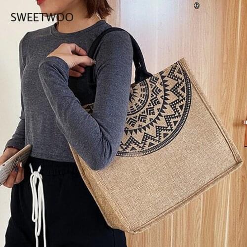2021 Canvas Handbags For Women Fashion Tote Beach Bags Reusable Shopping Bags Casual Large Capacity Designer Shoulder Pouch Bags