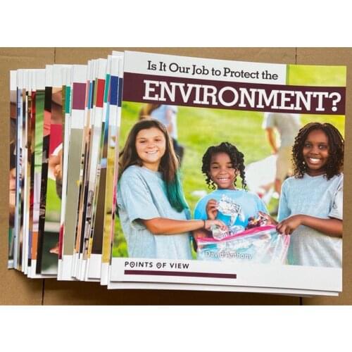 30 PCS POINTS OF VIEW BOOKS Debate Phase 4 : Focus on 22 Topics That are Relevant to Young Peoples Lives Reading Learning