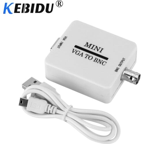 Kebidu HD VGA To BNC Adapter Converter Mini Video Box Composite VGA To BNC Adapter Conversor Digital Switcher Box For HDTV Monit