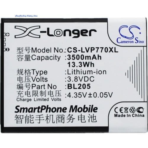 Cameron Sino 3500mAh Battery BL205 for Lenovo P770