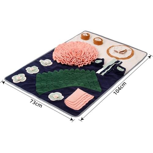 Dog Snuffle Mat, Pet Feeding Mat, Dog Sniffing Pad, for Boredom Interactive Puzzle Toys