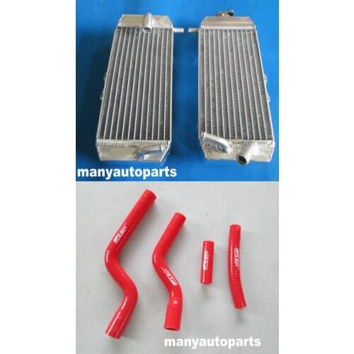 ALUMINUM RADIATOR&SILICONE RED HOSE FOR YAMAHA YZF250 YZ250F 2007 2008 2009