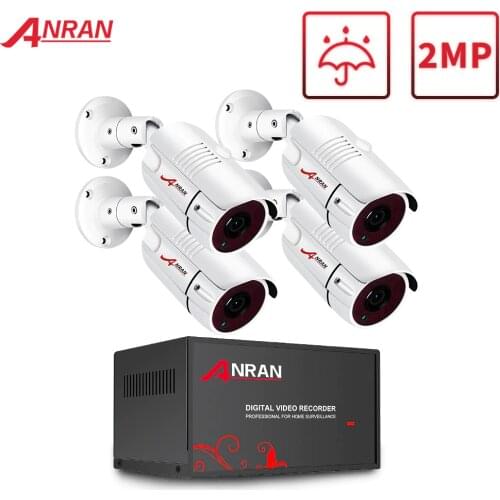 ANRAN 1080P Outdoor AHD Camera System 2MP AHD 4CH DVR CCTV Kit Security System Analog HD Video Surveillance System