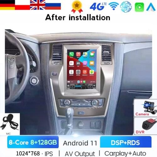 For Nissan Patrol Y62 2010 - 2020 9.7 Inch Car Radio Multimedia Video Player Navigation Stereo GPS Android 11 DSP 2din 2 Din Dvd