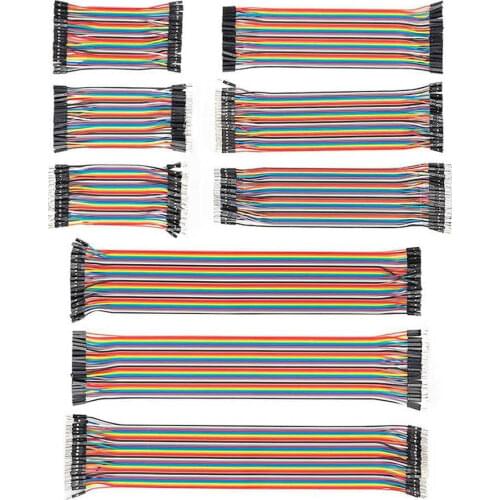 360 pcs Dupont Cables Breadboard Jumper wires 10 20 30 cm Ribbon cables Kit male to female to male Dupont lines Kit for Arduino