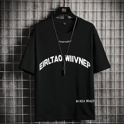 Mens Fashion Casual 2021 New High Quality T-shirt Breathable Popular Sleeve Brand Hip Hop Summer Cotton Short Sleeve