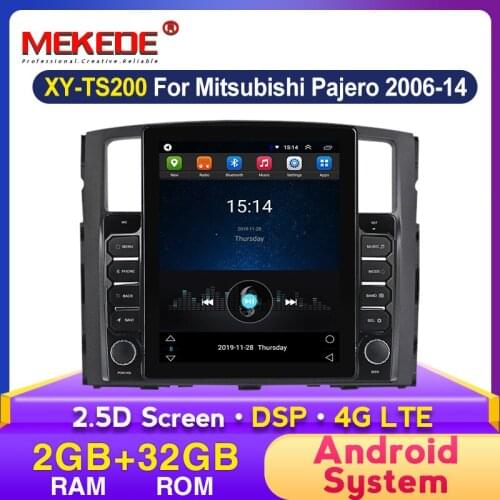 HD 1024*768 2.5D Tesla Style Screen for For MITSUBISHI PAJERO V97 2006-2011 Android BT WIFI Car Radio Multimedia Player GPS Navi