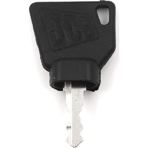 2Pcs Black JCB 3CX Parts Digger Plant Keys Equipment Ignition Stainless Steel Key For Switch Starter
