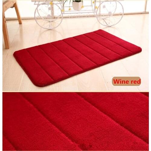 Bath Mats Carpet Bathroom Bedroom Floor Shower Mat Memory Foam Rug Anti-skid Absorbent Soft Bathroom Products