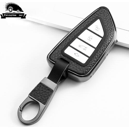 Leather zinc alloy Car Key Case Cover For BMW 2 3 5 7 Series 6GT X1 X3 X5 X6 F45 F46 G20 G30 G32 G11 G12 F48 G01 F15 F85 F16 F86