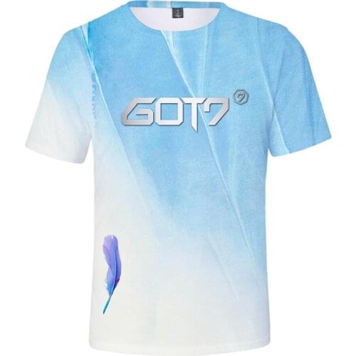 Kpop GOT7 3D printed t shirt women men Summer short sleeve t-shirt plus size streetweart shirt casual harajuku t shirts tops tee