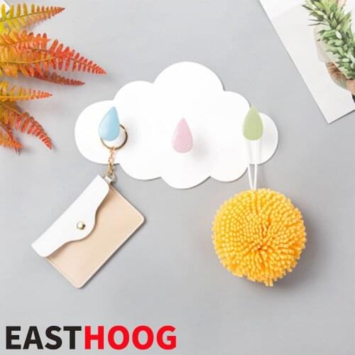Cloud Shape Hook Key Cloth Gadgets Hooks Holder Wall Door Self Adhesive Hanger Room Decorations Ornaments Home Organizer