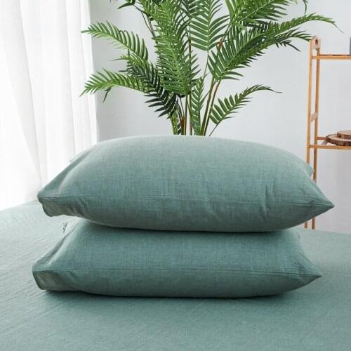 Bed Pillowcases Rectangle PC02 48*74cm Pillow Case Cotton Solid Bed Home Living Room Decorative Pillow Covers