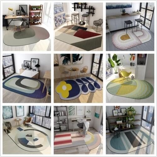 Creative Luxury bedroom irregular round carpets for living room bedroom Area Rugs Nordic Simple Tea table large size Mat/carpet