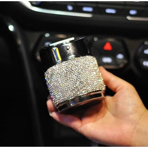 Ashtray Bling Car Universal Supplies Car Car Ashtray Multi-Purpose Diamond Metal