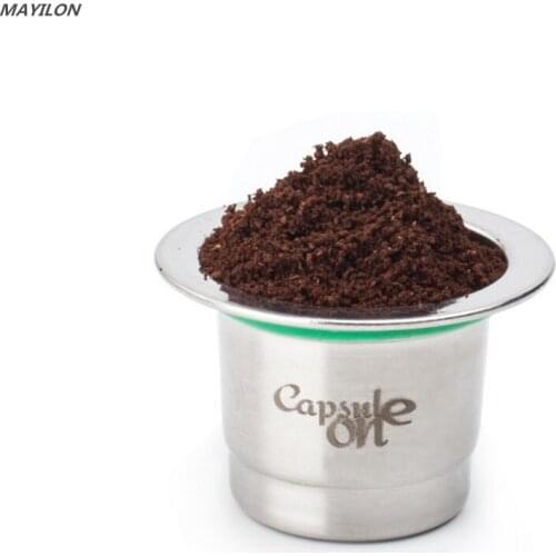 Reuse Coffee Shell Cup Stainless Steel Capsule Refilling Filter Coffeeware Gift Coffee Filters Kitchen Supplies