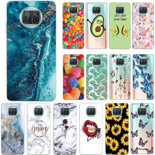 Transparent Phone Case For Xiaomi Mi 10T Lite 5G Case Mi 10 T 10tLite Back Cover Thin Coque Capa Soft TPU Color Fundas 6.67 inch