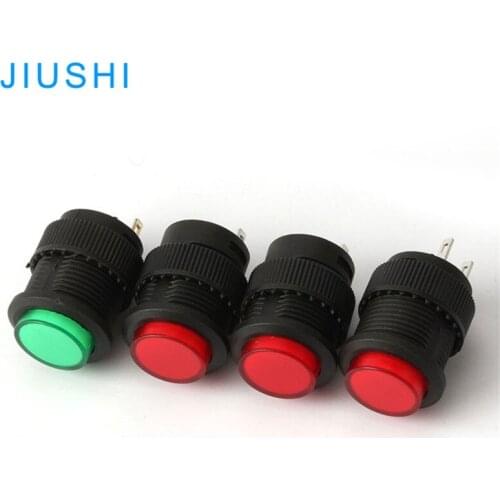 R16-503B 16mm momentary push button switch 2 pins red green yellow blue white