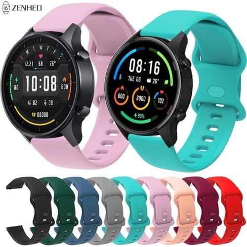 Silicone Watchband For Xiaomi Mi Watch Color Replacement 22mm Watch Strap For Huami Amazfit GTR 2 2e/GTR 47mm
