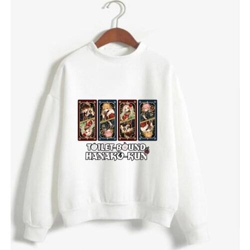 Toilet-bound Hanako-kun Friend Print Hoodie Anime Men Women Fashion Top Hooded Tees