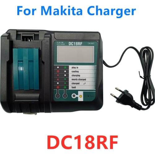 Power Tool Battery LCD Charger for Makita DC18RF Li-Lon Battery 3.5A Charger BL1430 BL1815 BL1830 with USB Port Free Shipping