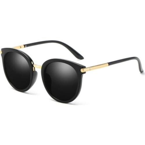 Mirror Metal Oval Cat Eye Sport Polarise Sunglasses Polarized Womens for Women