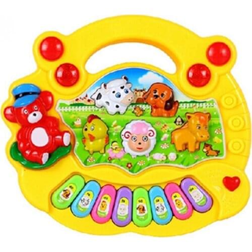 1Pc Animal Farm Music Piano Educational Toy Baby Developmental Music Toy Gift