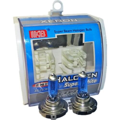 2Pcs H7 DC 12V 100W 6000K Super White Light Car Xenon Front Fog Light Bulbs Auto Headlights Bulbs Automobile Head Lights Bulb