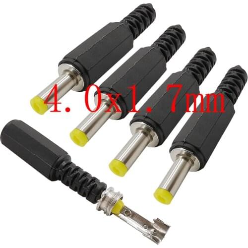 20/10/5PCS 4.0x1.7mm 4.0*1.7mm DC Power Male Plug Jack DIY Welding Wire Adapter Connector
