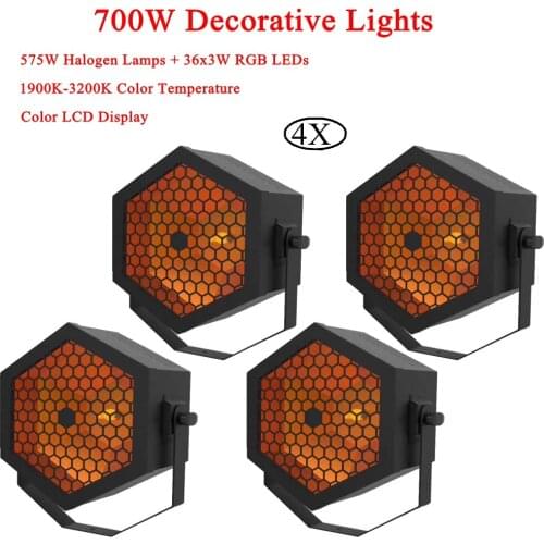 4Pcs/Lot Christmas DJ Party 700W Decorative Lights Projector LED Disco Lights Home Garden Star Light Indoor Decoration Lighting