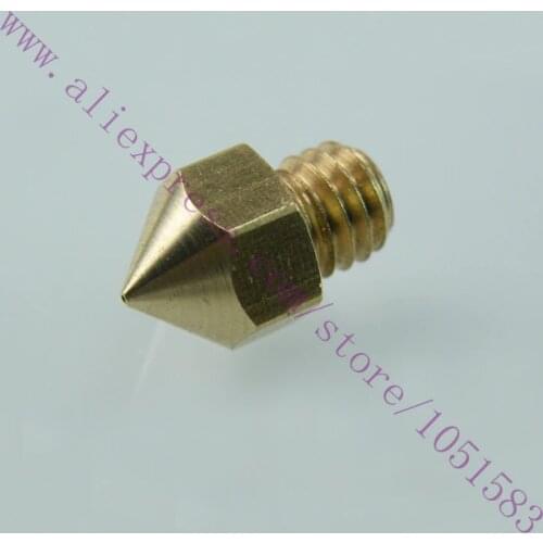 5pcs Reprap MK 0.2/ 0.3/ 0.4/0.5mm Head Brass Nozzle for 3D Printer MK8 nozzle 1.75 / 3.0mm PLA/ABS