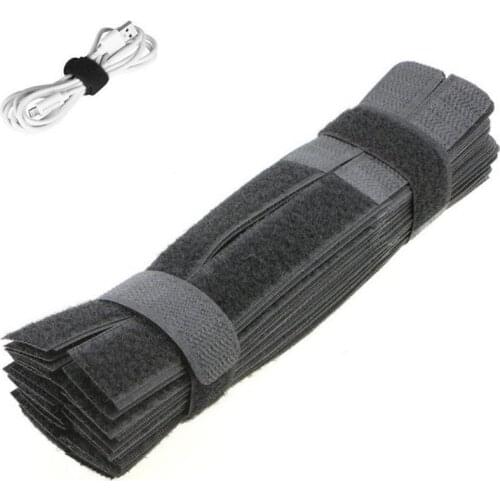 50pcs Reusable Fastening Cable Ties Wire Organizer Cord Rope Holder Cable Straps Strips 7 Inch