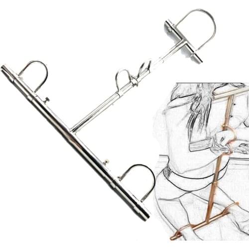 Stainless Steel BDSM Bondage Kneeling Torture Restraints Handcuffs Ankle Cuffs Neck Collars SM Sex Toys For Couples Adult Games