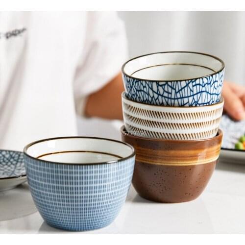 Retro Tea Cup 150ml Vintage Style Handmade Glaze High Temperature Firing Ceramic Water Cup Coffee Porcelain Tea Bowl
