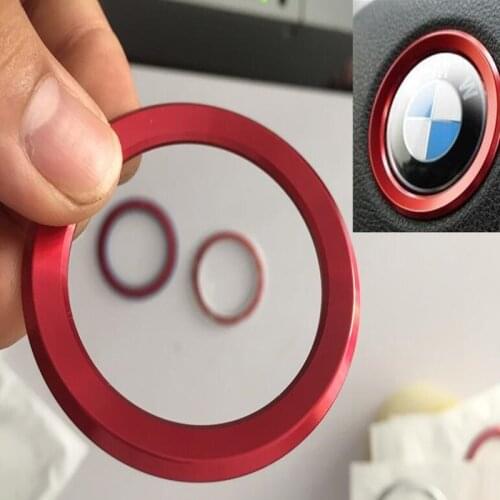 Car Steering-Wheel Center Decorative Ring Stickers Accessories For Bmw series 1 2 3 4 5 6 7 X1 X3 X4 X5 X6 M2 M3 M4 M5 M6 I3 I8