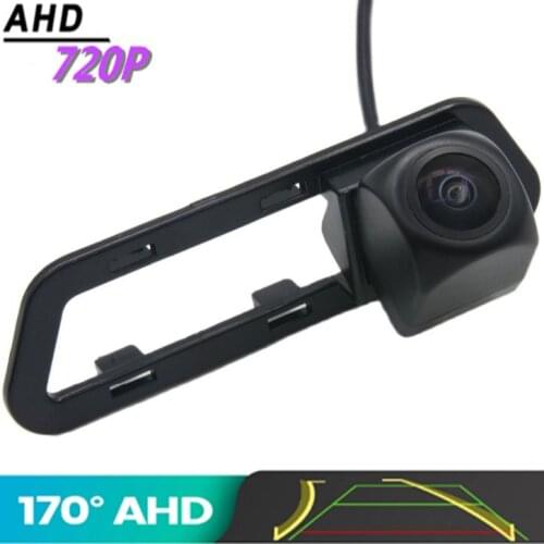AHD 720P Trajectory Fisheye Car Rear View Camera For Nissan Tiida/Pulsar Hatchback c12 2011 -2014 Reverse Vehicle Camera